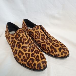 1. State Cow Hair Leopard Print Slip on Loafers